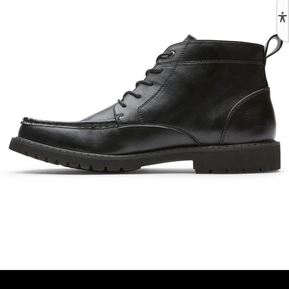 Rockport Kevan Boot CJ1573 Mens Size 10M Black Lace Up Casual Dress Boots - Picture 3 of 6